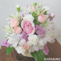 花屋−フラワーギフト−インターネット宅配花屋さん花RiRo−ペットのお悔みアレンジ(ピンク系)