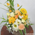 花屋−フラワーギフト−インターネット宅配花屋さん花RiRo−オリジナルオーダーアレンジ(黄色オレンジ系)