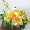 花屋−フラワーギフト−インターネット宅配花屋さん花RiRo−オリジナルオーダーアレンジ(黄色オレンジ系)