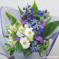 花屋−フラワーギフト−インターネット宅配花屋さん花RiRo−ブーケタイプ(花束)(青系)