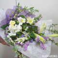 生花の花束・ブーケ(お悔やみ・お供えの花束・ブーケ(色付))
