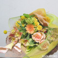花屋−フラワーギフト−インターネット宅配花屋さん花RiRo−スタンダードタイプ(花束)(黄色オレンジ系)