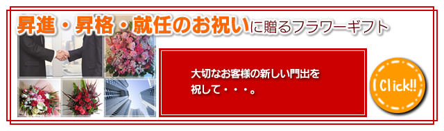 昇進・昇格・就任のお祝いに贈るフラワーギフト