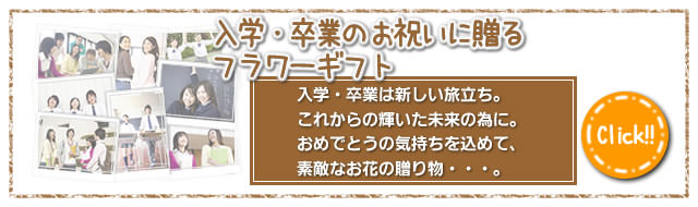 入学・卒業のお祝いに贈るフラワーギフト