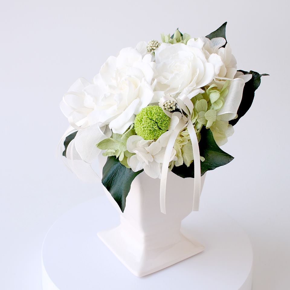 ガーデニアホワイト プリザーブドフラワー プリザーブドフラワーギフトの通販専門花屋 花riro ハナリロ ガーデニアホワイト プリザーブドフラワー プリザーブドフラワーギフトの通販専門花屋 花riro ハナリロ