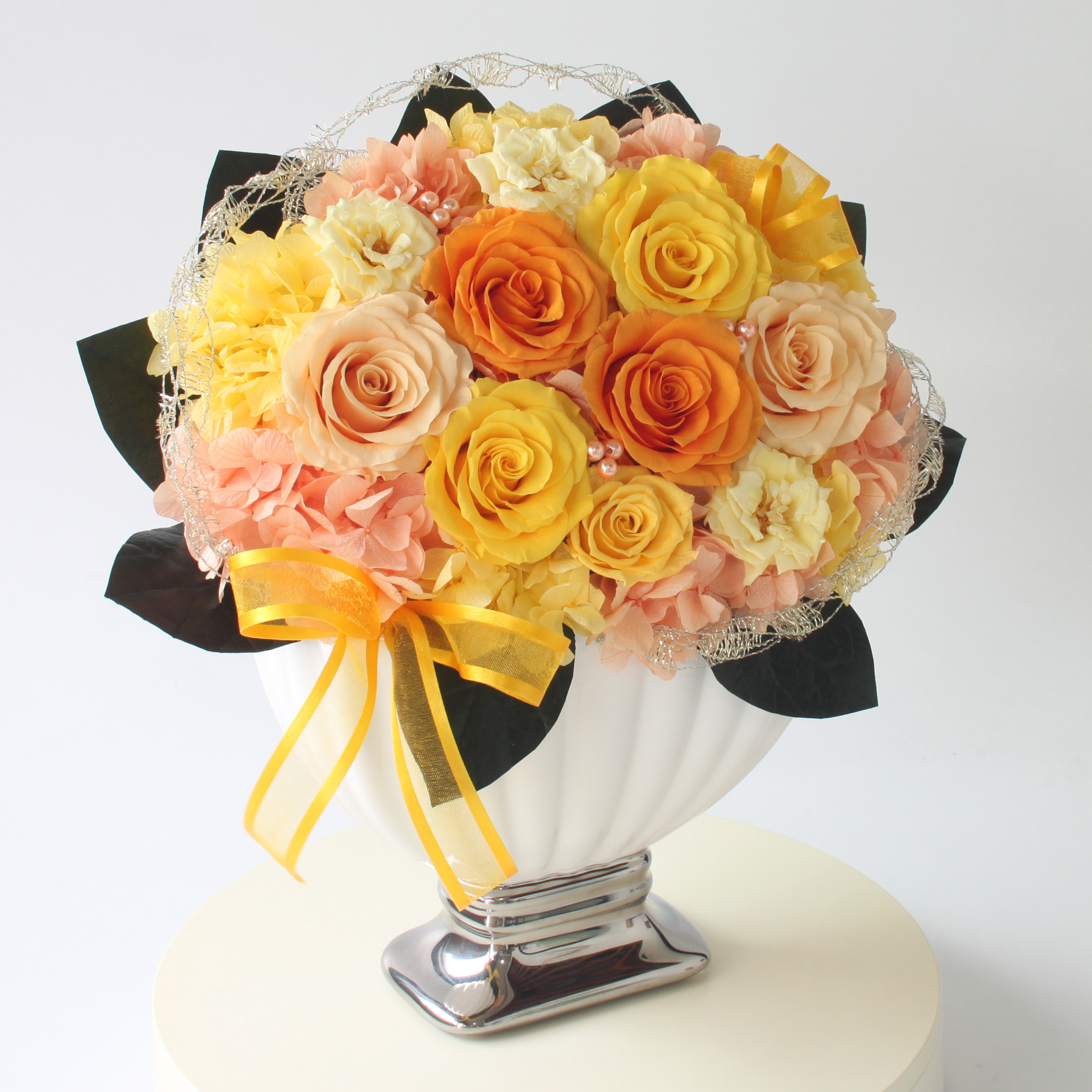 カリフラワー様　専売 kusakanmuri×angers 幸せのフラワーボックス プリザーブドフラワー